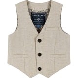 Infant Four Piece Buttondown and Vest Set