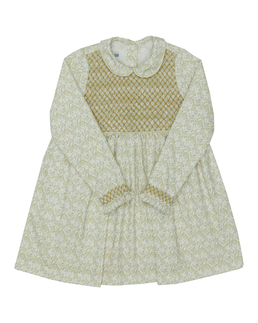 Smocked Dress in Louisa Flower