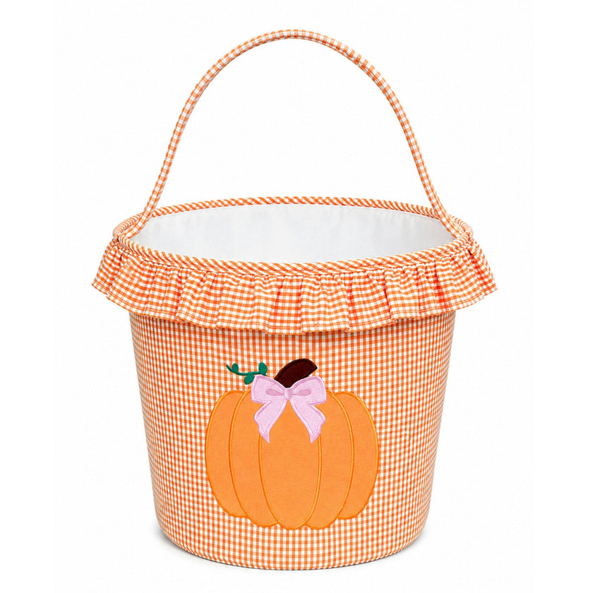 Ruffled Pumpkin Trick-or-Treat Tote