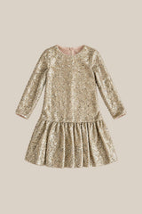 Mini Luminaria Dress in Champagne Sequin