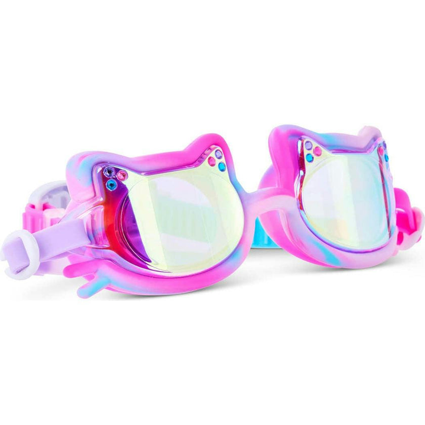 Tie-Dye Tabby Kids’ Swim Goggles