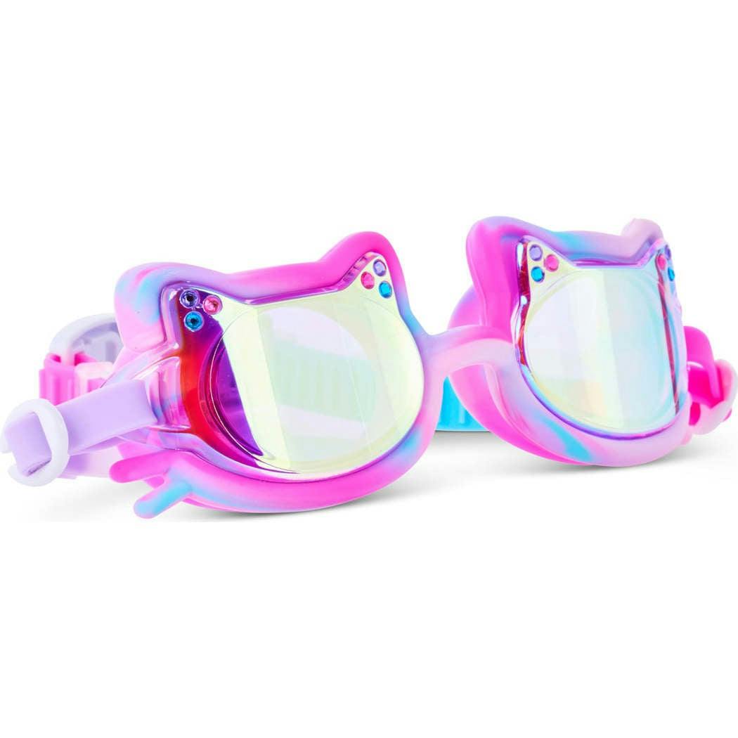 Tie-Dye Tabby Kids’ Swim Goggles