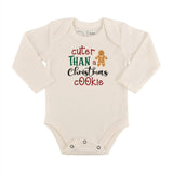 long sleeve graphic bodysuit | christmas cookie