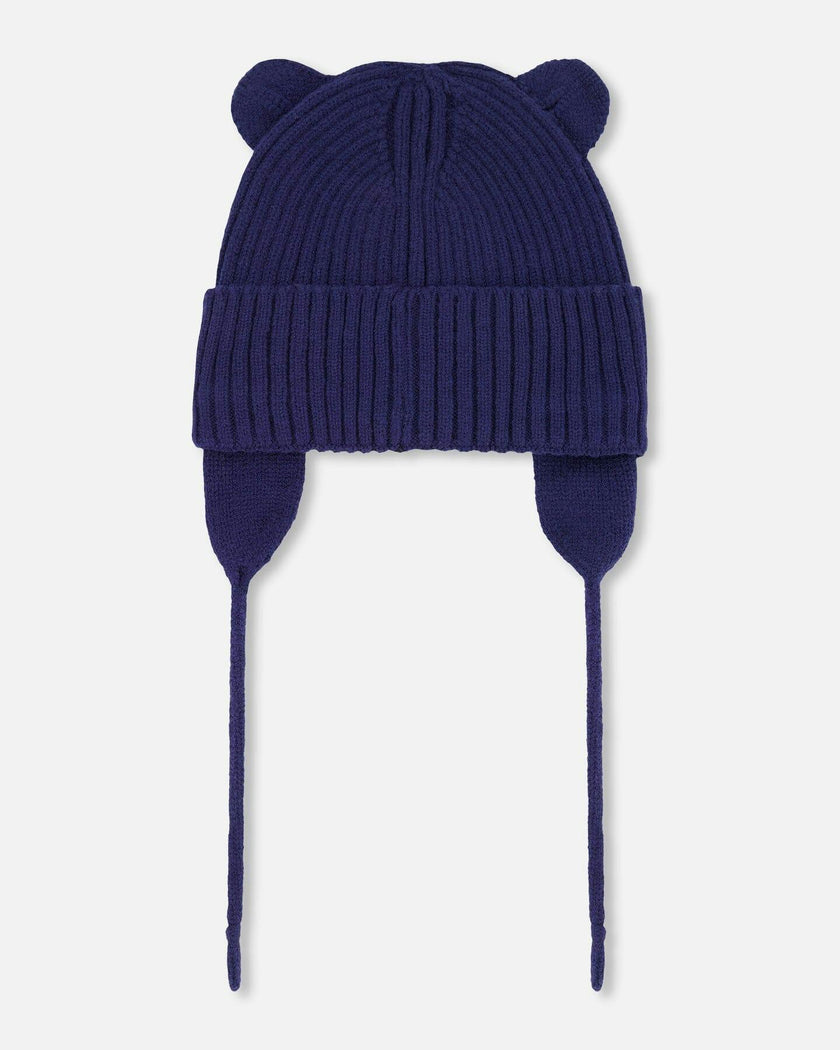 Baby Knit Hat Navy Blue