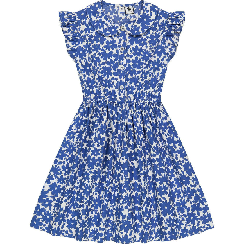 Juniper Button Front Dress, Blue