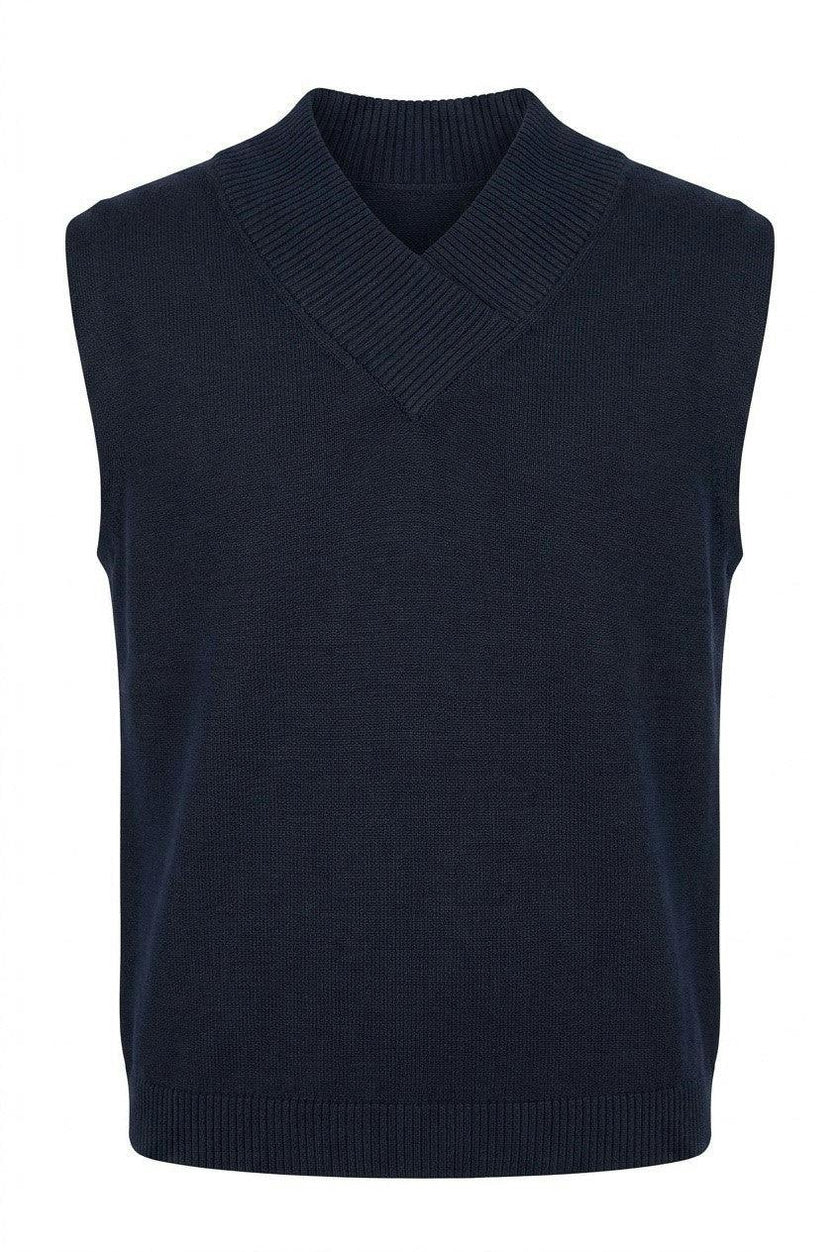 High V-neck Knit Vest
