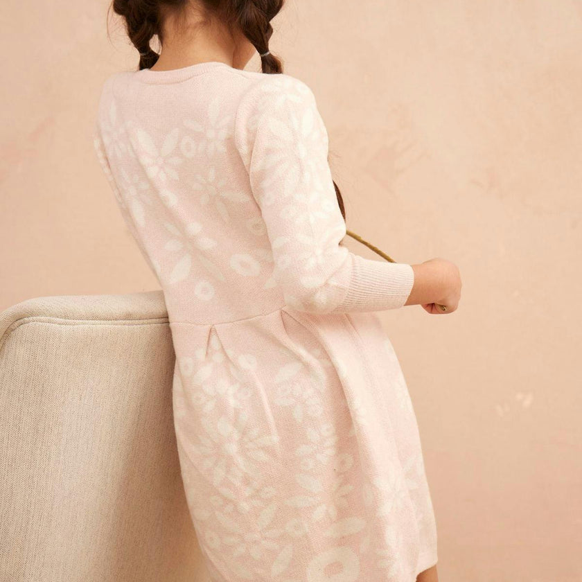 Snowflake Blossom Dress | Blush