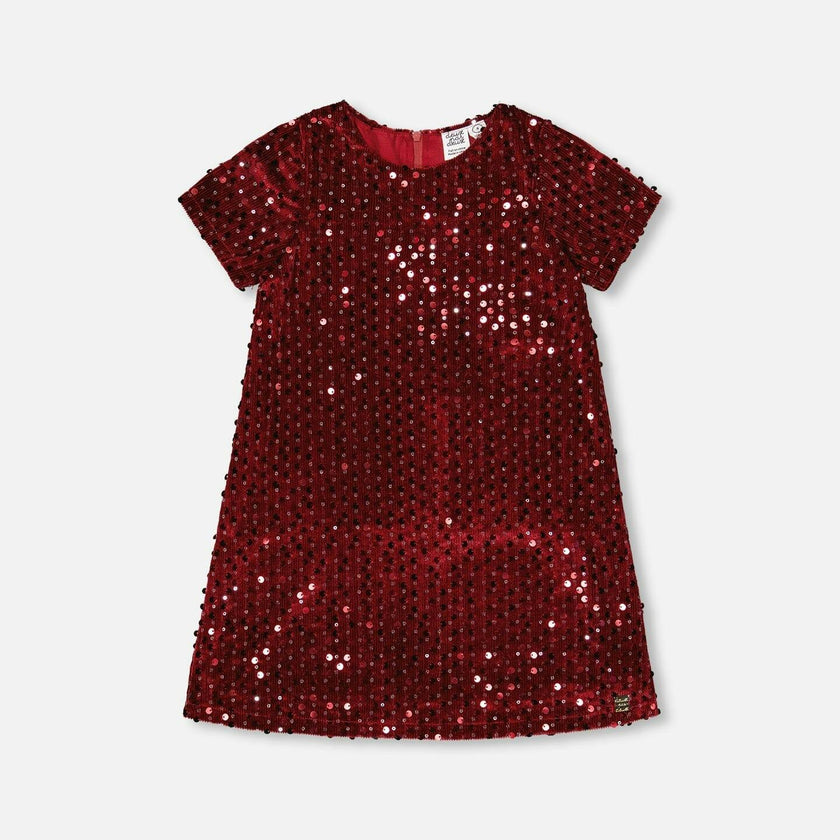 Velvet Short Sleeve Dress