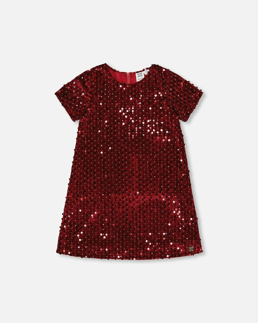 Velvet Short Sleeve Dress