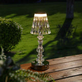 Lillian 12.75" Classic Acrylic Rechargeable Integrated Portable LED Table Lamp