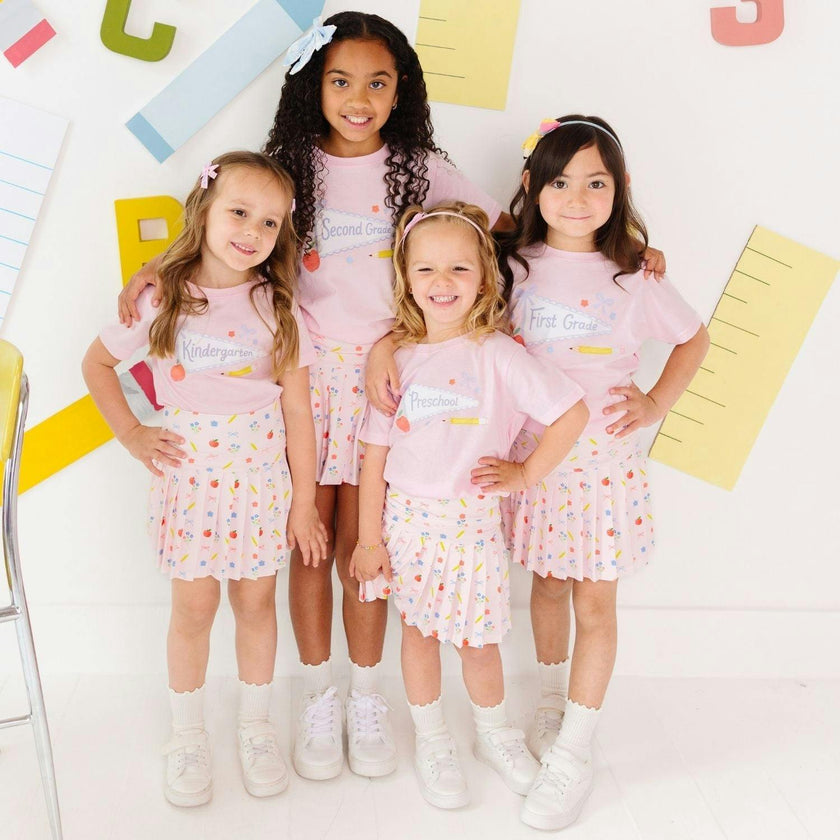 Preschool Bow Pennant Short Sleeve T-Shirt