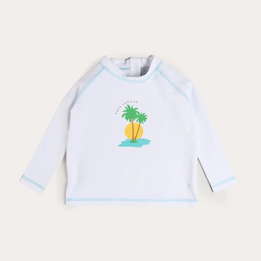Oasis Rashguard in White (12mths-6yrs)
