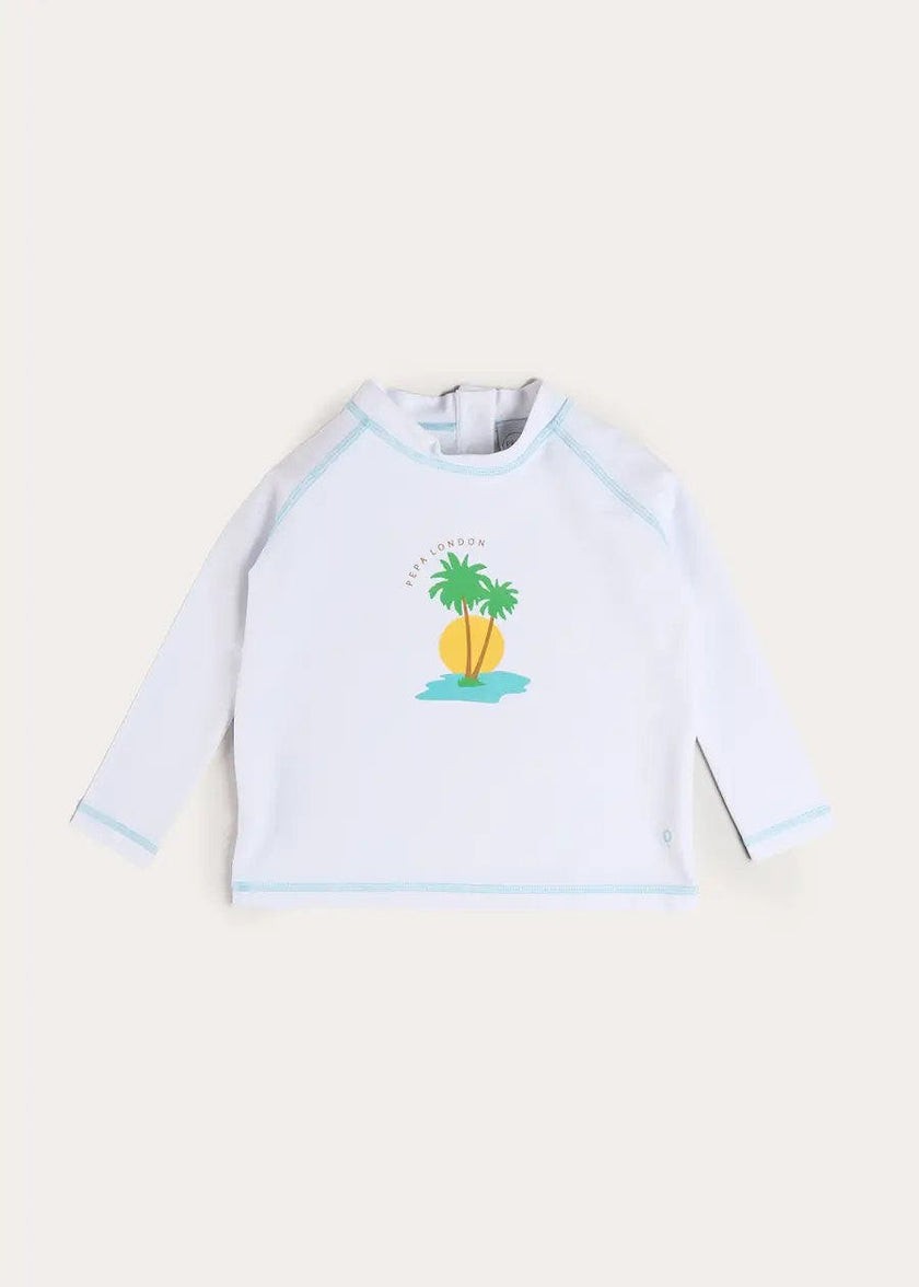 Oasis Rashguard in White (12mths-6yrs)