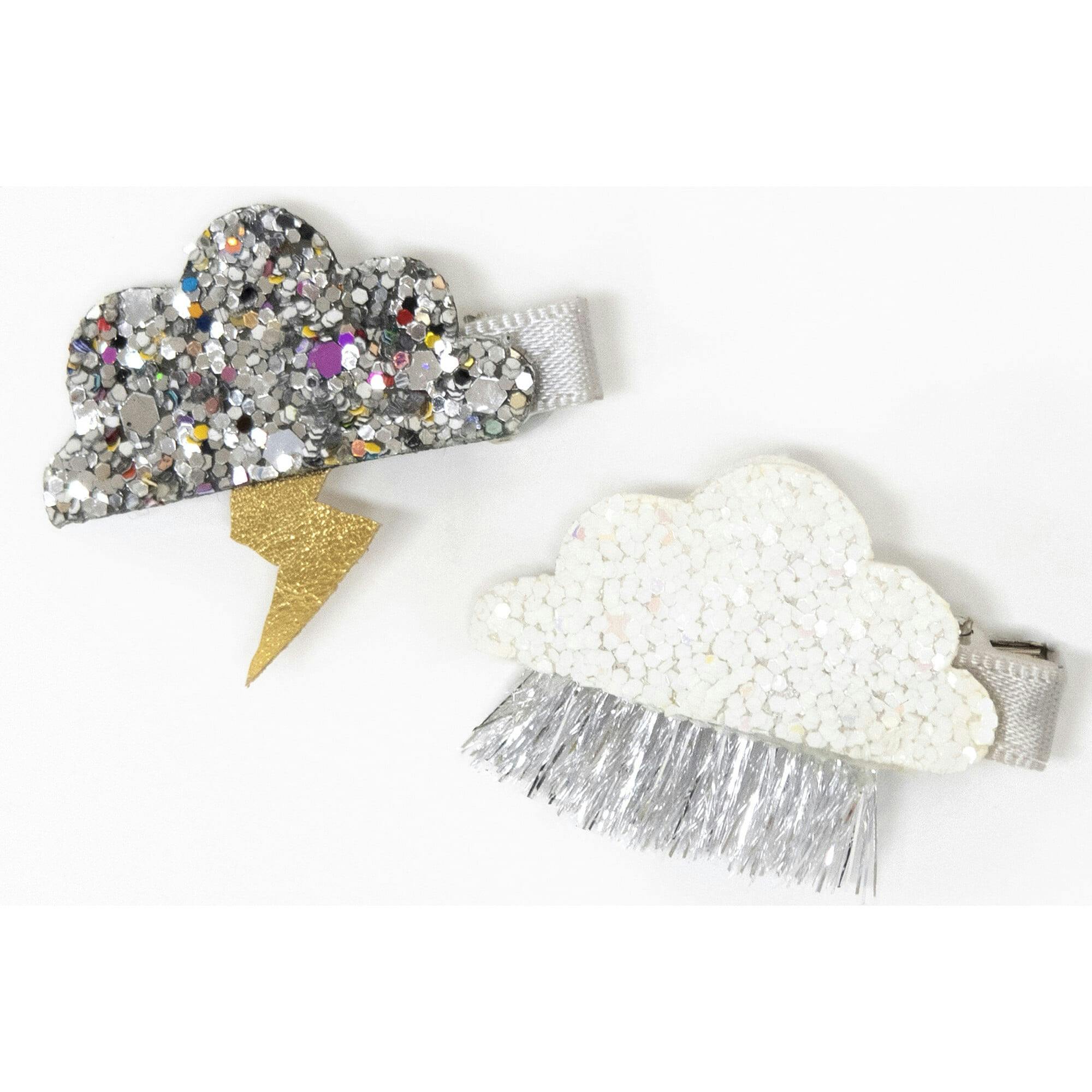 Sparkly Weather Hair Clips