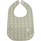 The Wipe It Bib in Sage Floral