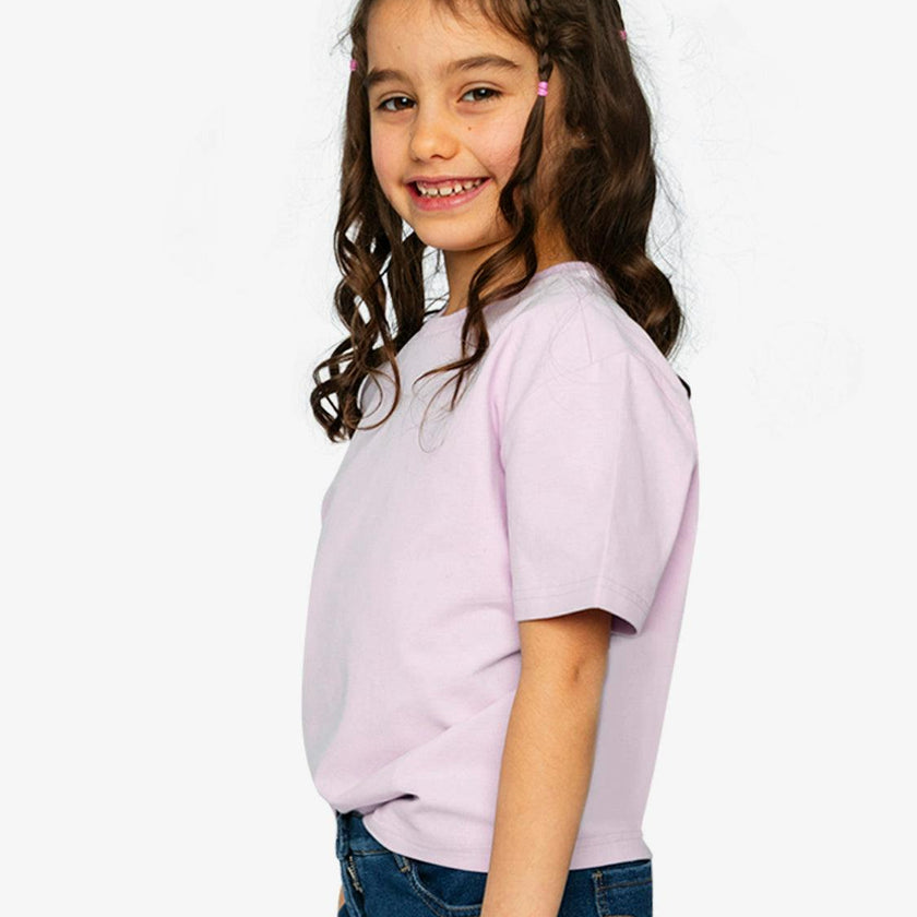Heavy Jersey Wide Short Sleeve T-Shirt Mauve