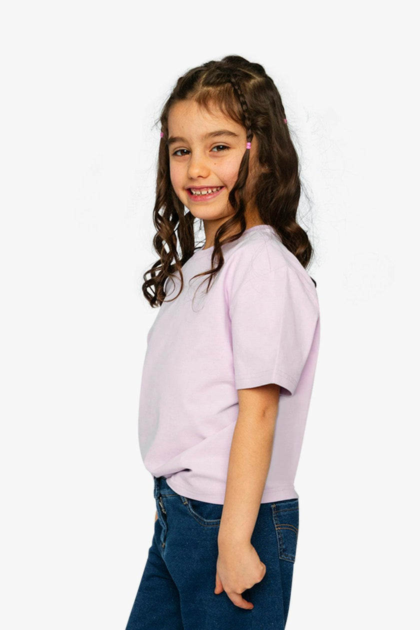 Heavy Jersey Wide Short Sleeve T-Shirt Mauve
