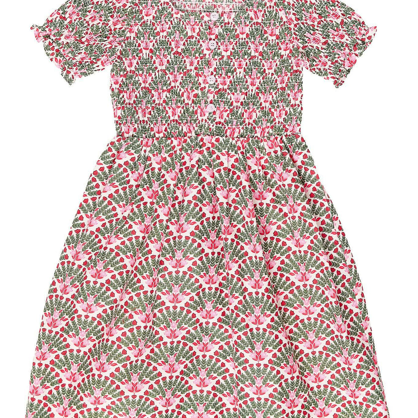 Mini Parker Dress in Floral Fan