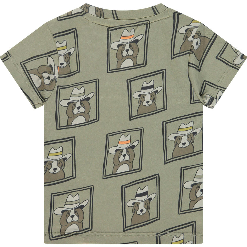 Allover Western Graphic Short Sleeve T-Shirt