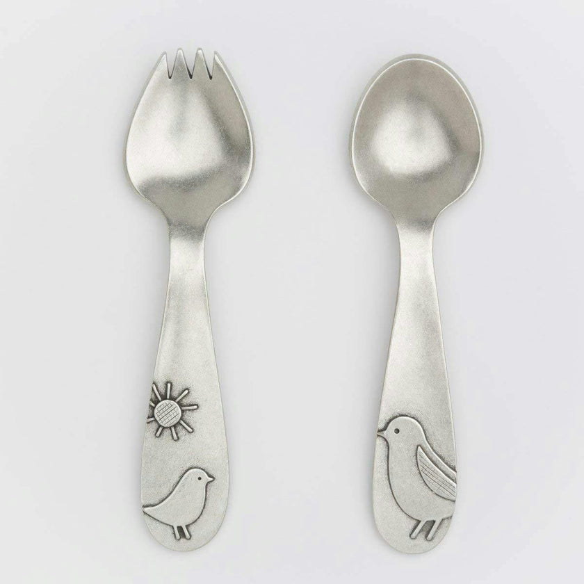 Momma and Baby Bird Spoon Set