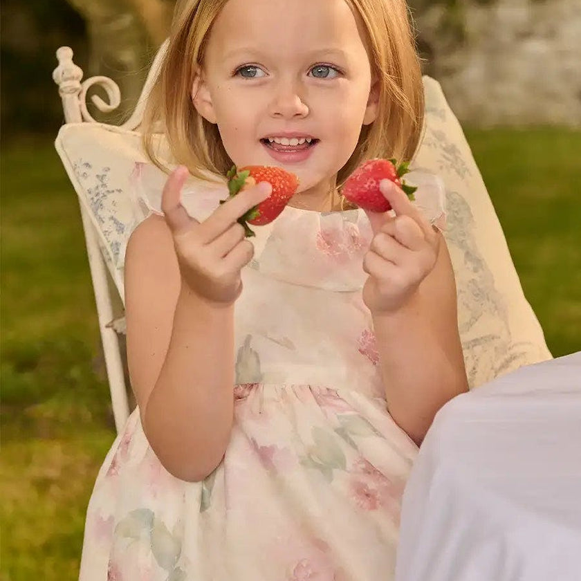 Lillie Floral Sleeveless Dress in Pink (18mths-12yrs)