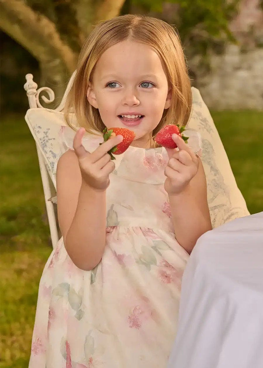 Lillie Floral Sleeveless Dress in Pink (18mths-12yrs)