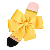 Pencil Back-to-School Hair Bow