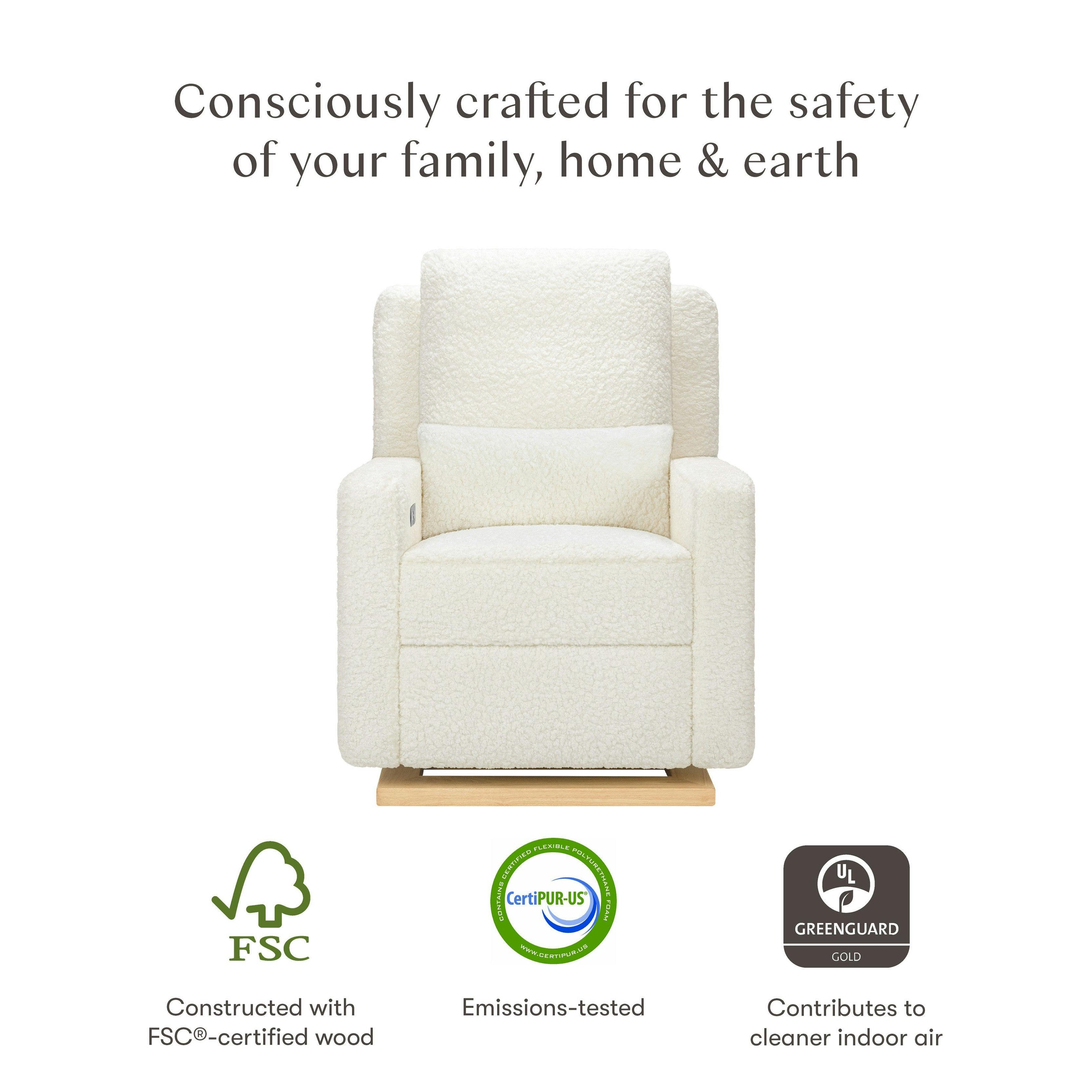 Babyletto Sigi Electronic Recliner and Glider with USB Port