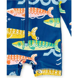 Rash Guard Baby Swimsuit, Blue