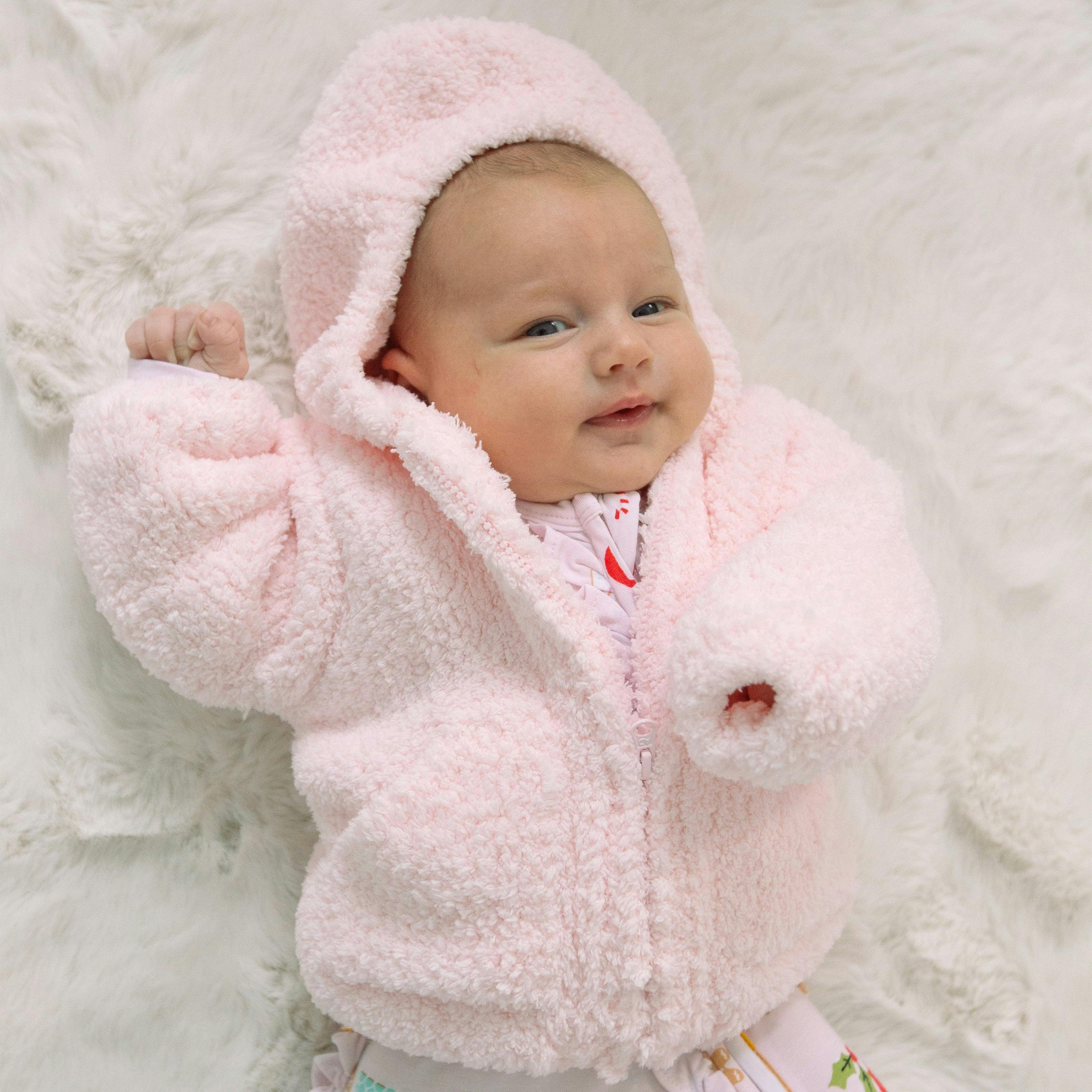 Chenille - Pretty Pink Hooded Jacket
