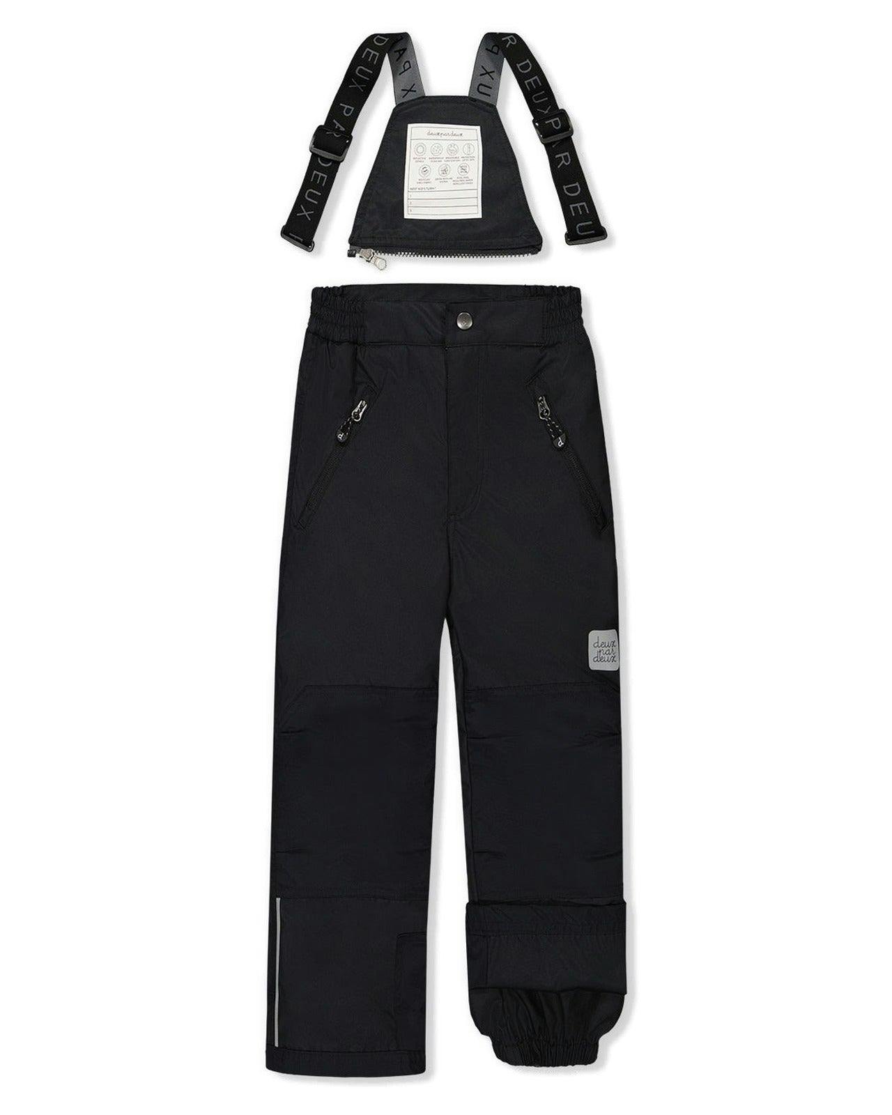 Two Piece Play Snowsuit Black With Black Pants