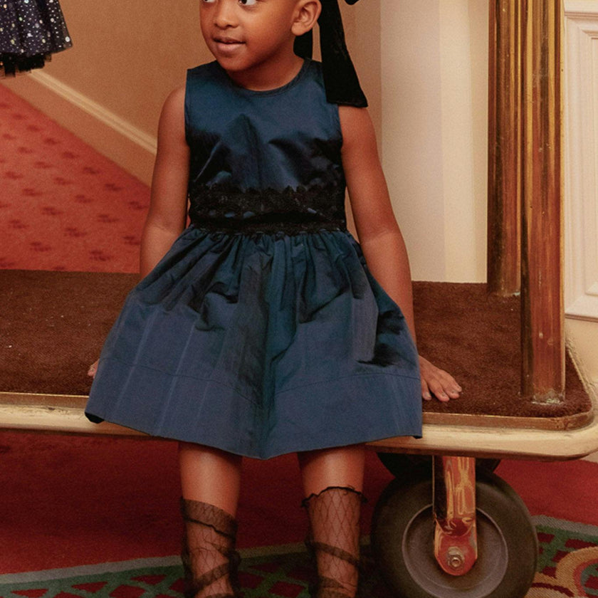 Mini Greyson Dress in Navy