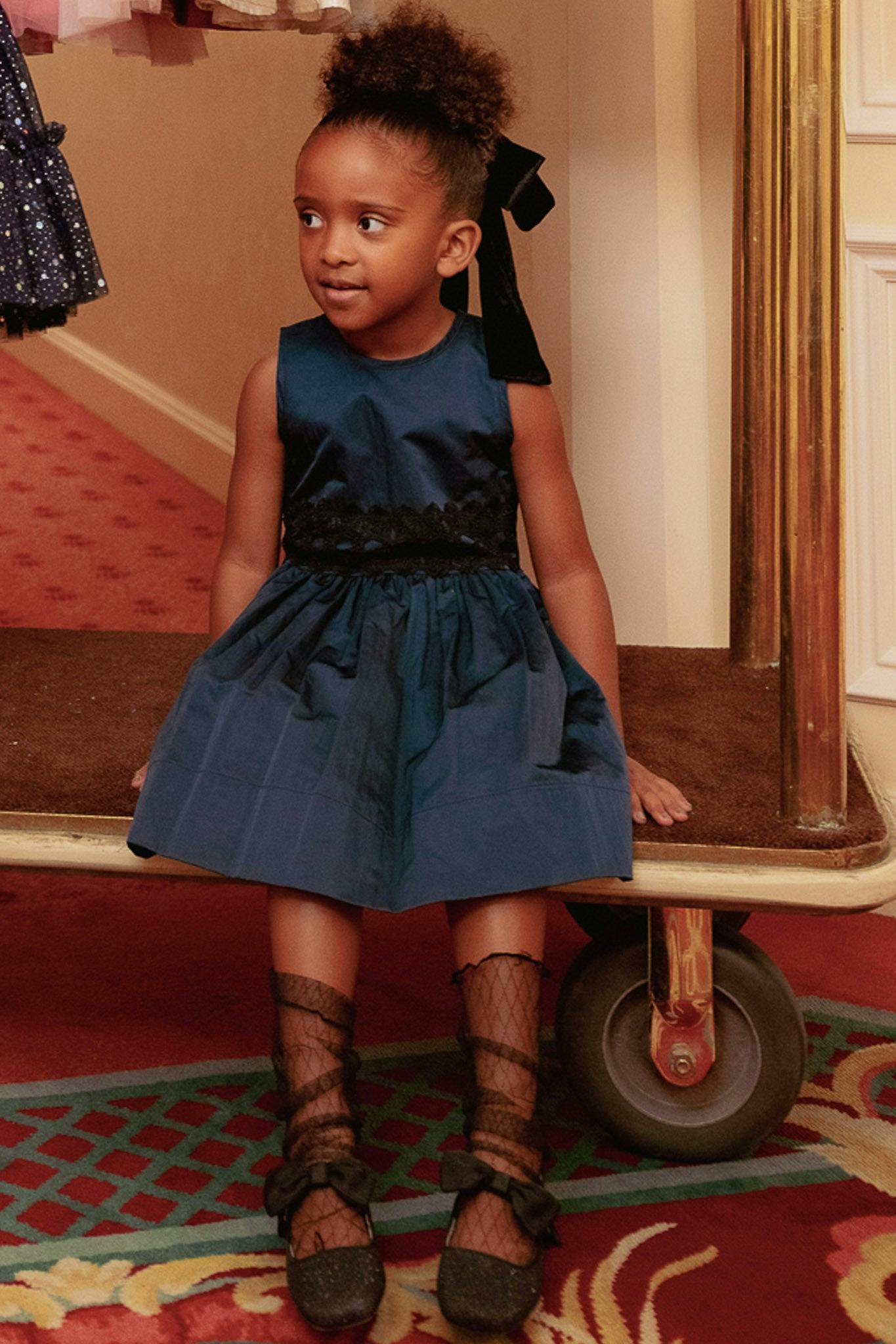 Mini Greyson Dress in Navy
