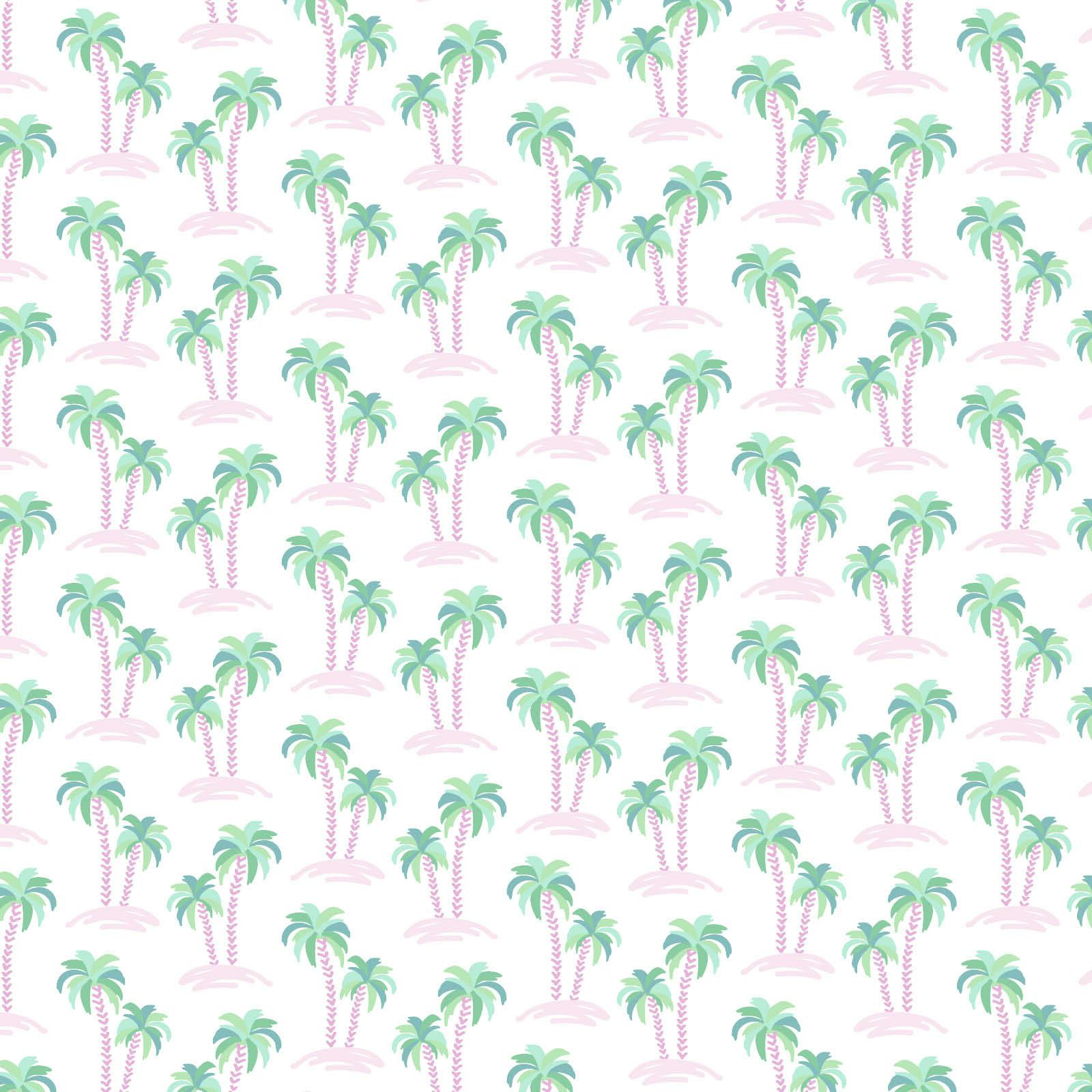 Piper Girls' Dress - Palm Tree Isle Pink