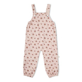 Organic Twill Overalls - Rosebud