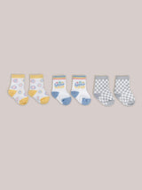Baby Socks Trios With Zipper Wash Bag
