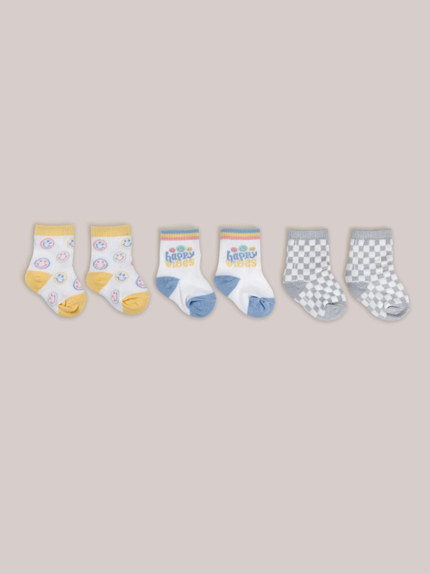 Baby Socks Trios With Zipper Wash Bag