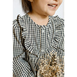 Indigo Gingham Dress, Blue