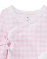 Baby Pima Wrap Set in Pink Gingham