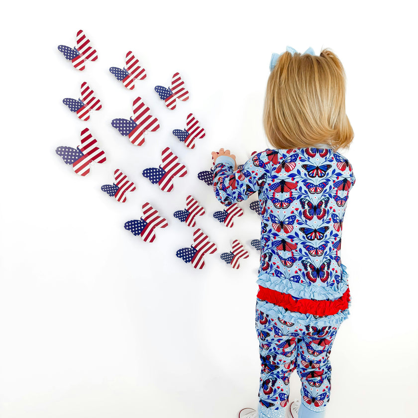 Liberty Wings Ruffle Snoozer