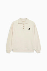 TNS Logo Woman Polo Whisper White Melange
