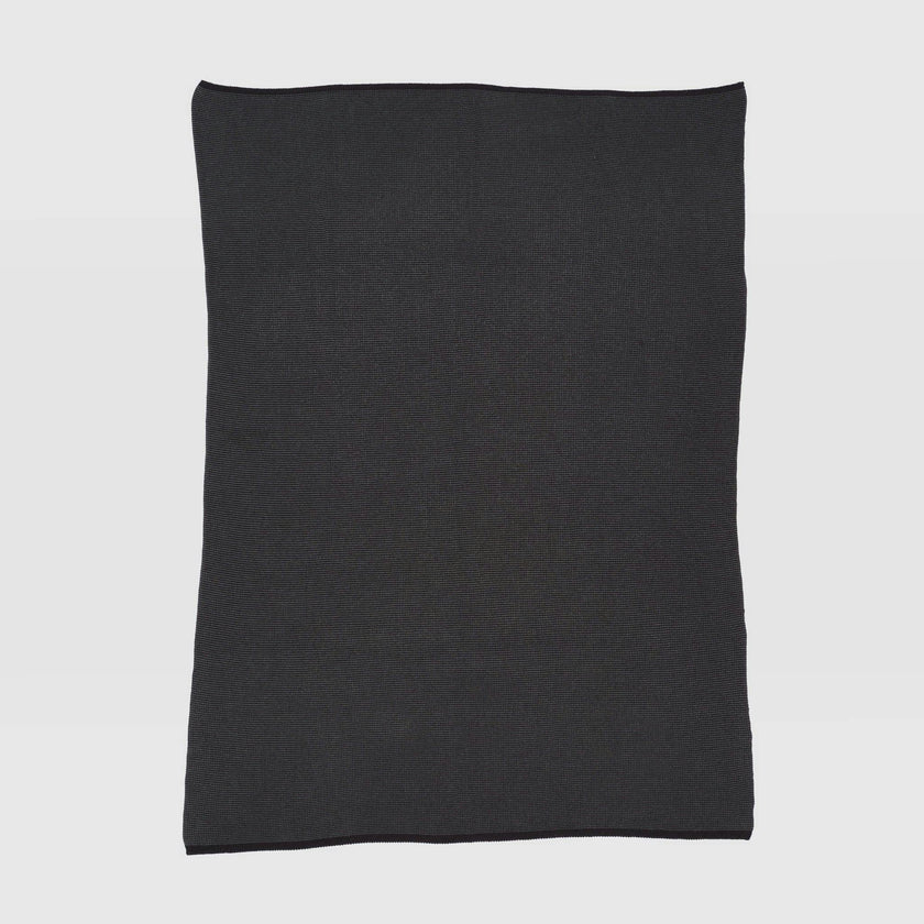 Merino Wool Sustainable Knit Solid Textured Throw Blanket - Wool Cardigan
