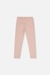 Jacquard Leggings Pale Dusty Pink