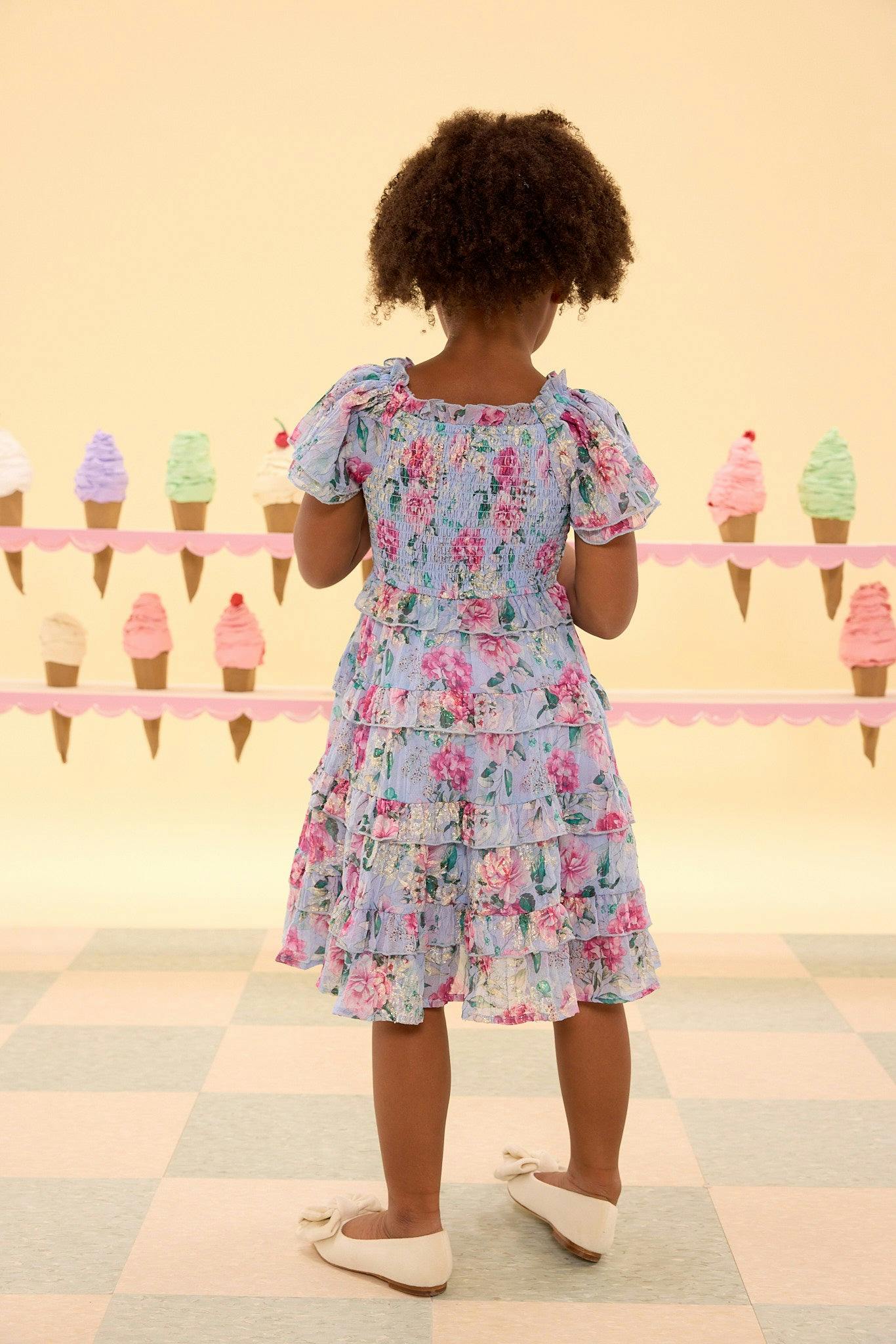 Mini Winnie Dress in Peony Blossoms