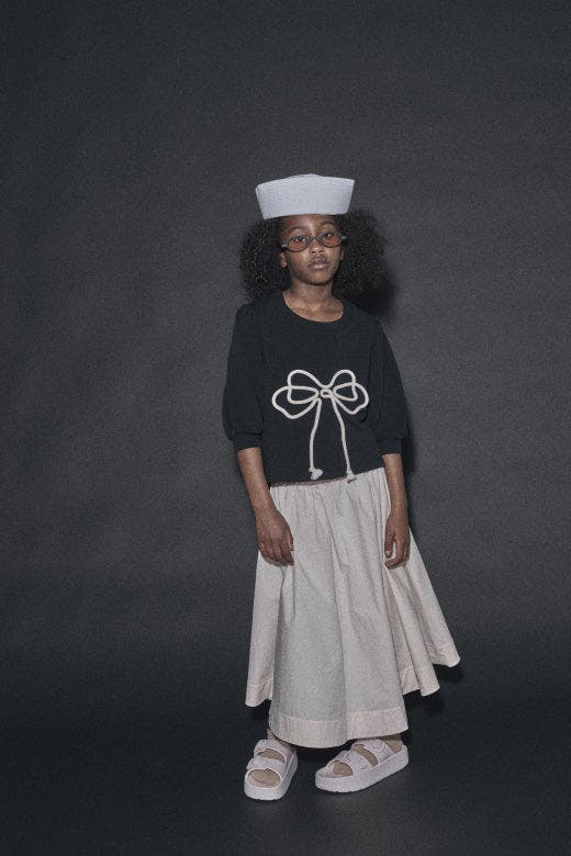 Odissey Bow Sweatshirt Black