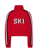 Womens Retro Ski Cropped Turtleneck