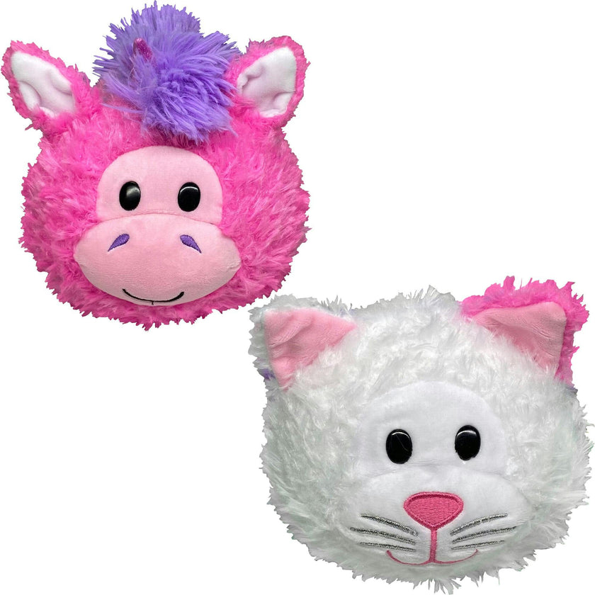 FlipaZoo Magic Tails Pink to White - 2-In-1 Animal Plush w/ Bonus 3" Baby Org