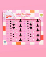 Witch Face Gems - 102 piece iridescent gem set