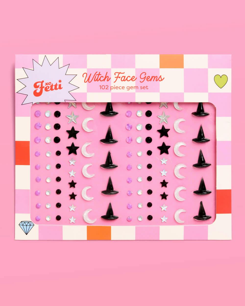 Witch Face Gems - 102 piece iridescent gem set