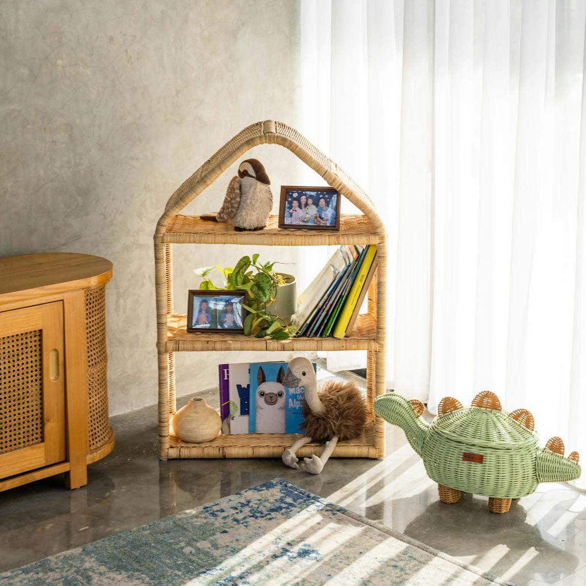Handcrafted - Alaya House Shelf - Rattan Wicker